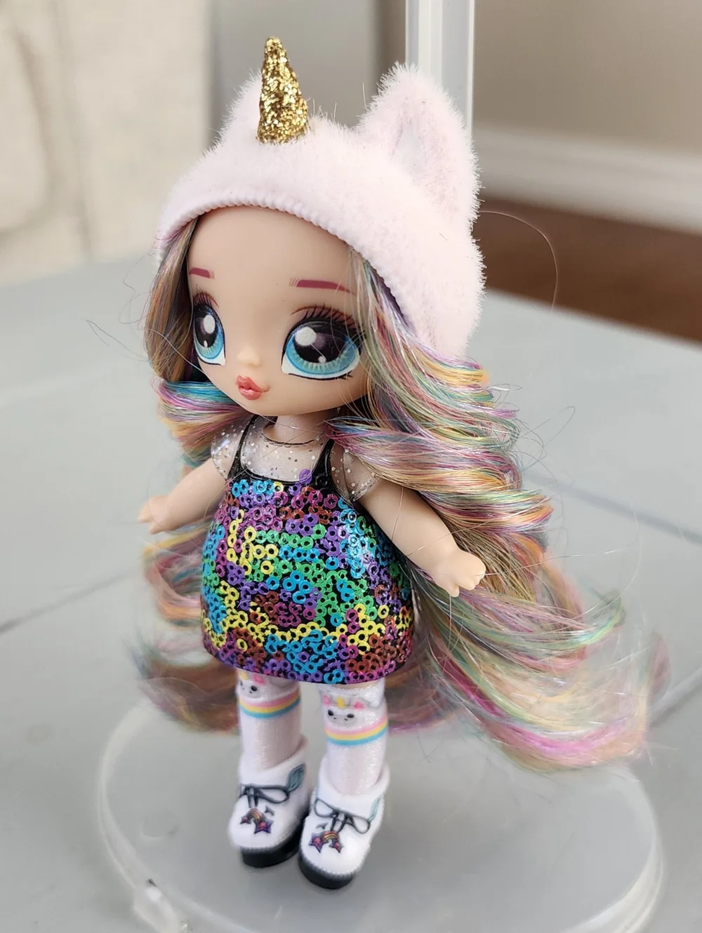 MGA Na Na Na Surprise MINI 5" Britney Sparkle Unicorn Doll W/ Outfit & Shoes - Picture 2 of 4
